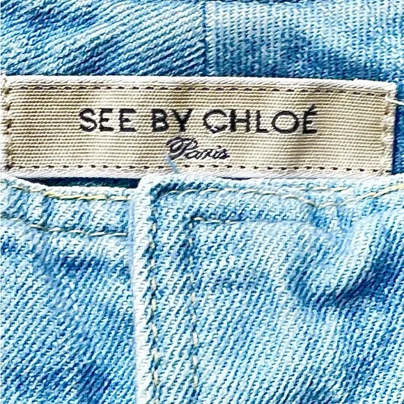 See By Chloe Light Blue Denim Women Jeans 29 - Picture 2 of 6